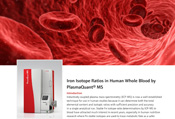 Iron Isotope Ratios in Human Whole Blood by PlasmaQuant MS
