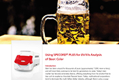 Determination of the color intensity of beer samples for quality control using UV/Vis Analysis.